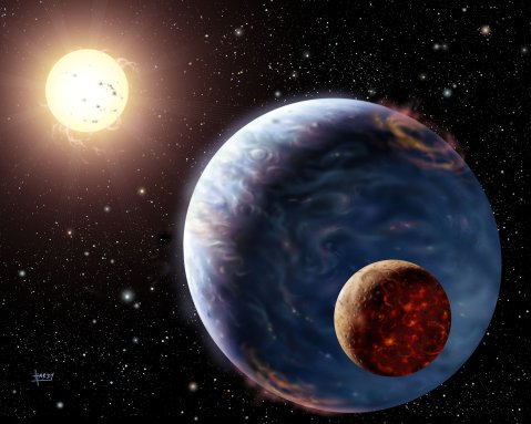 An artist's impression of the new planets (STFC)